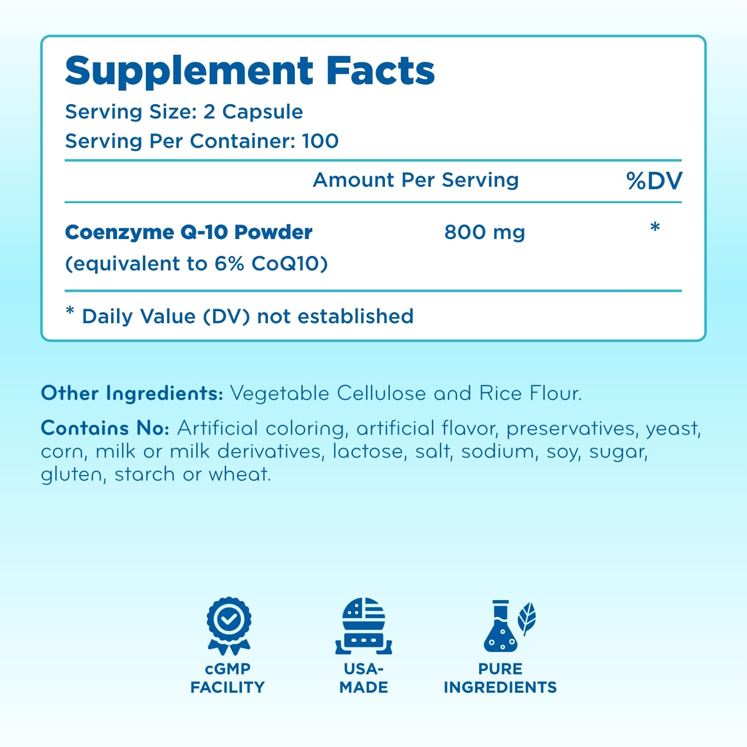 Clear Formulas CoQ10 bottle on a shelf to aid informed choice