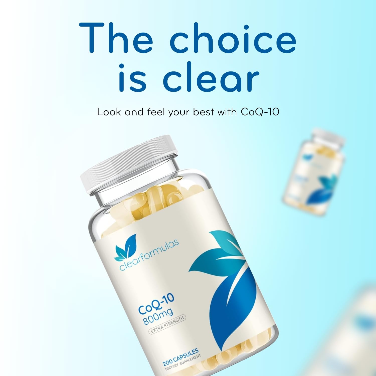 Clear Formulas CoQ10 in daily routine setup for wellness