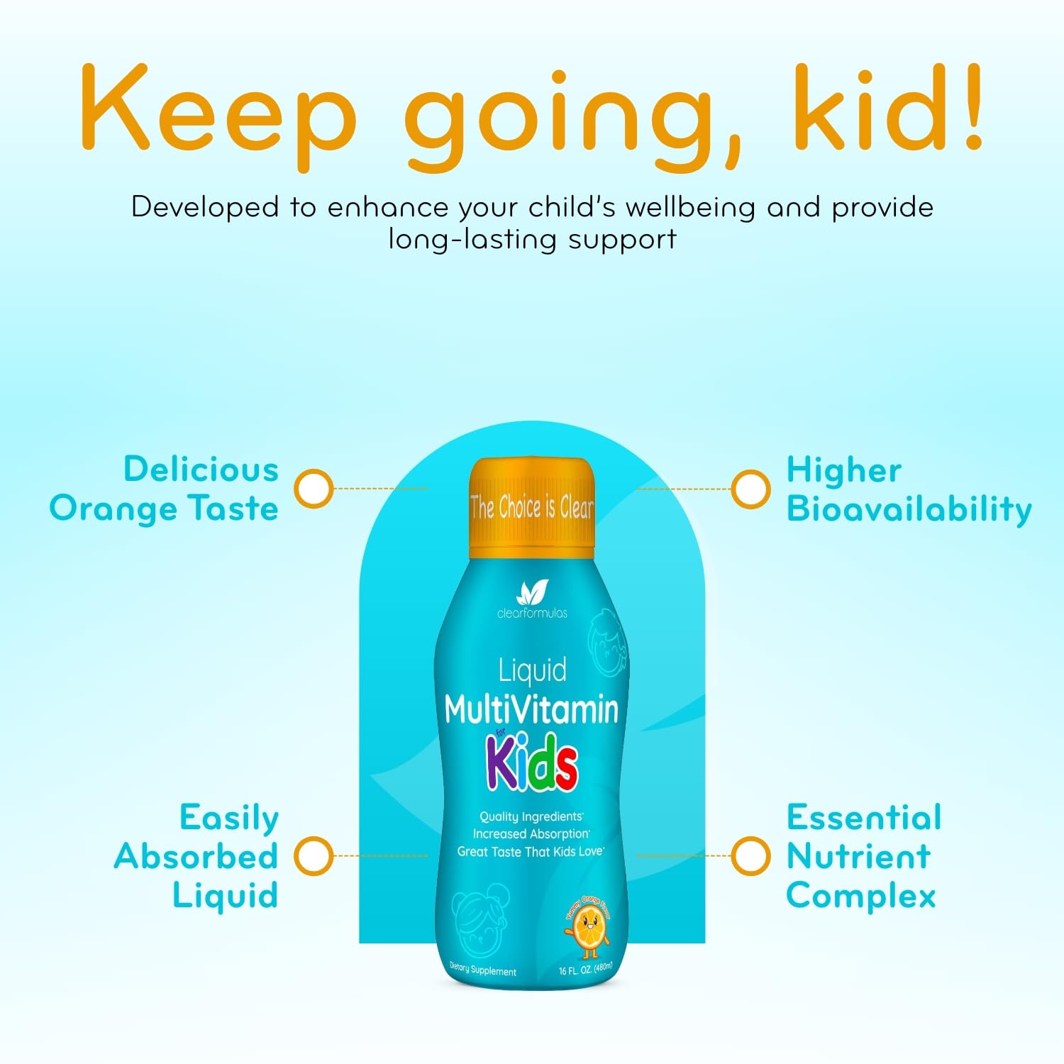 Clear Formulas third-party test badge on packaging confirms independent quality checks