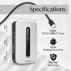 Clearlight diffuser compatible with a wide range of essential oils