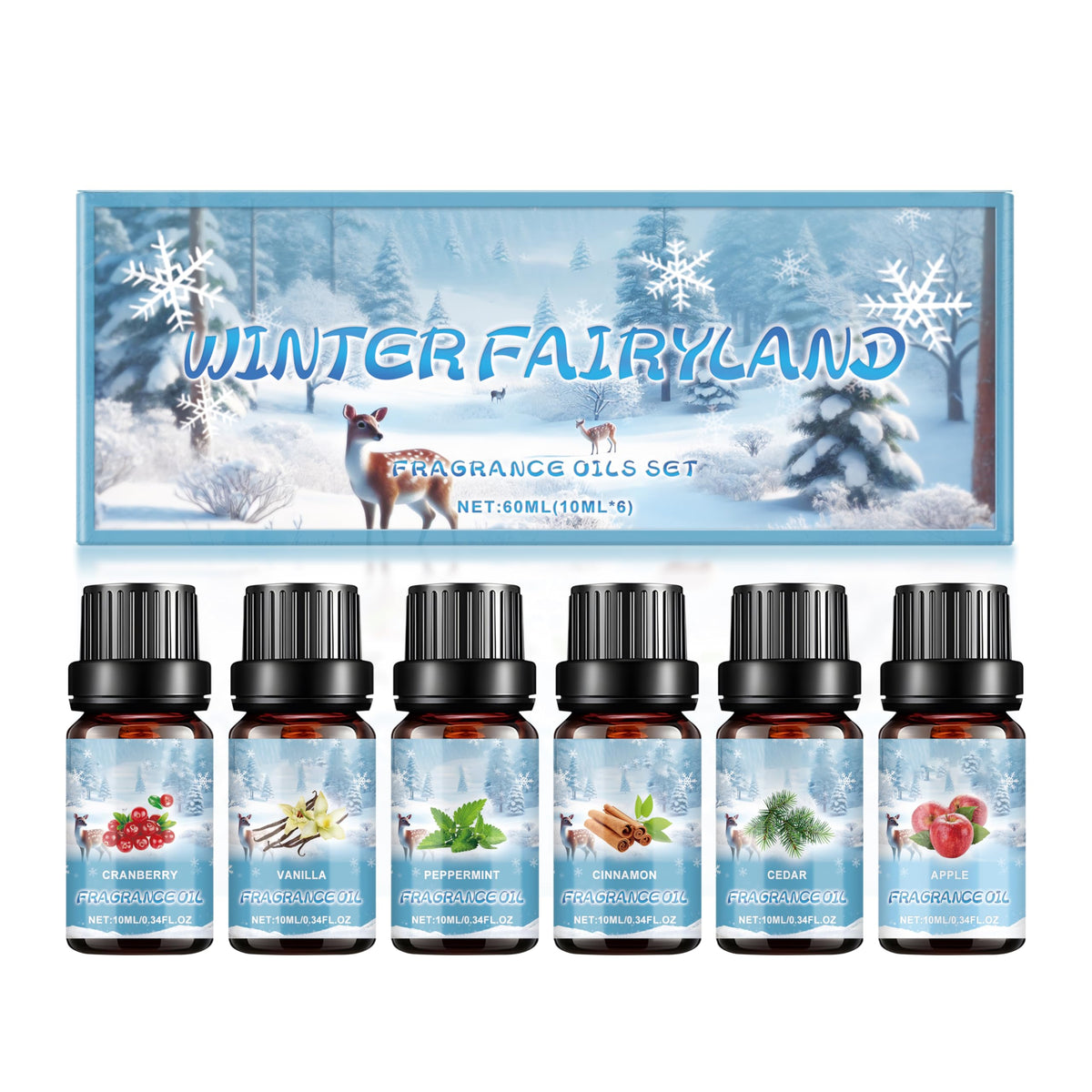 CleJoy Christmas fragrance oil cranberry scent for a cozy, festive diffuser ambiance.