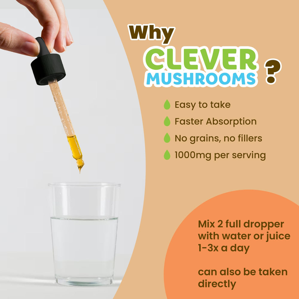 CLEVER MUSHROOMS 6 Blend lab results and USA-grown mushrooms for purity
