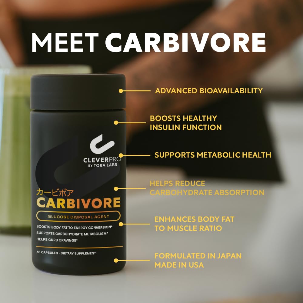 CleverPro by Tora Labs Carbivore label close-up emphasizing chromium picolinate and key ingredients