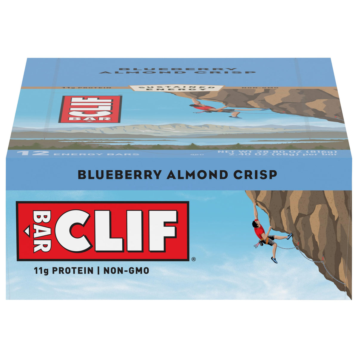CLIF Bar Blueberry Crisp energy bar for on-the-go fueling during workouts