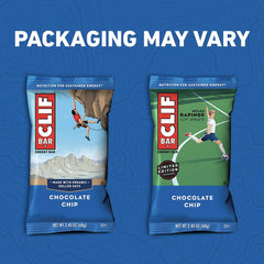 CLIF Bar Chocolate Chip bite close-up showing chewy texture and flavor