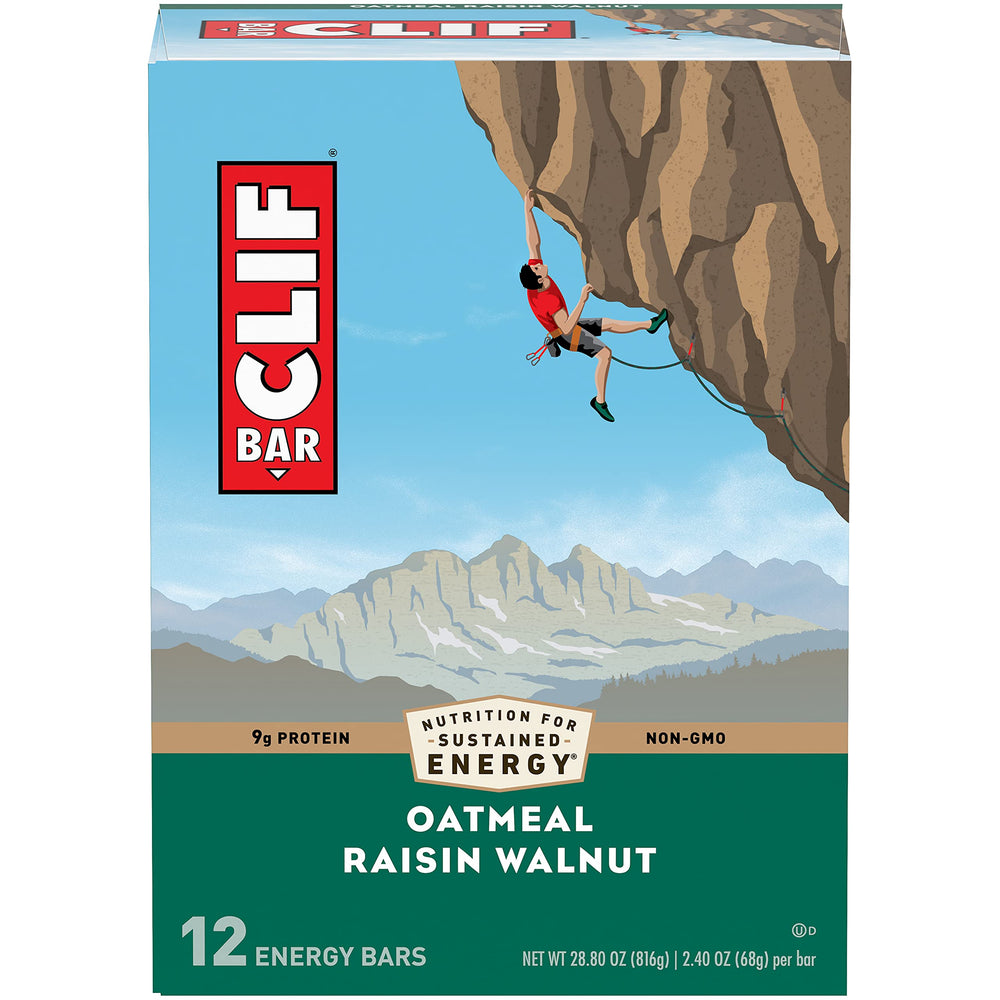 Breakfast or snack option: CLIF Bar Oatmeal Raisin Walnut for steady energy