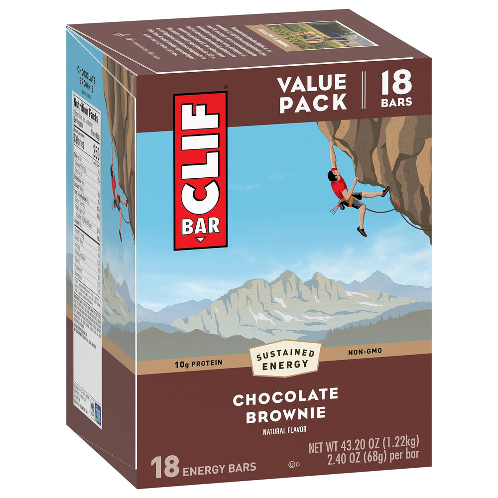 Indulgent brownie flavor meets portable snack for travel.