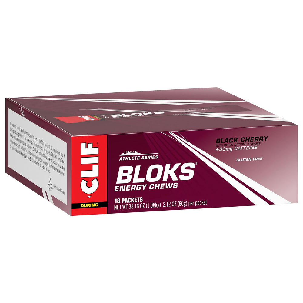 CLIF BLOKS energy chews in action with cyclist demonstrates instant fuel during rides.