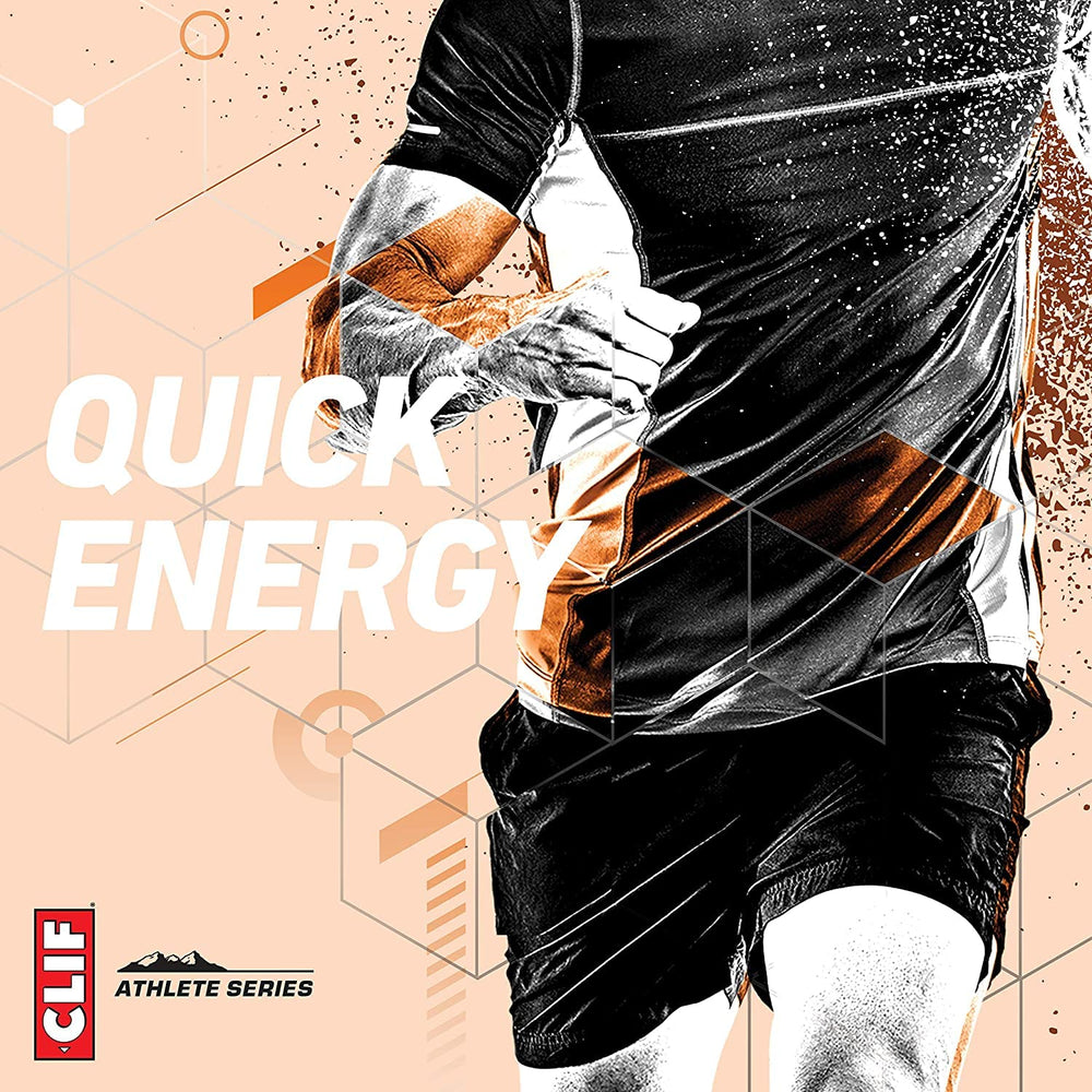 Cyclist reaching for Clif Bloks Orange during a ride.