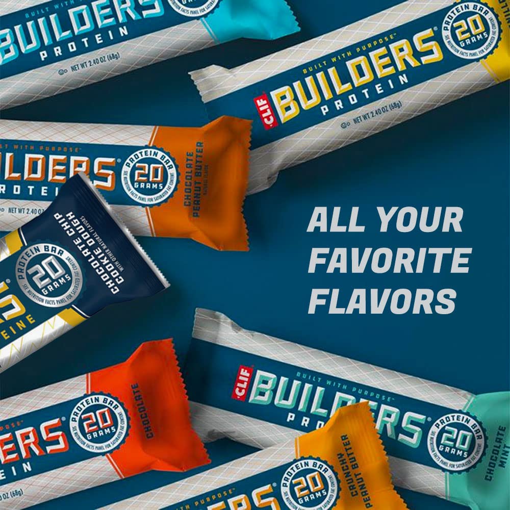 CLIF Builder Bar ideal for pre- or post-workout recovery and sustained energy.