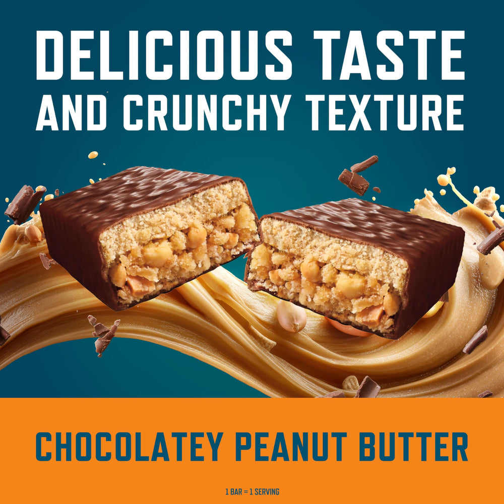 CLIF BUILDER'S nutrition facts panel emphasizing 20g protein per bar
