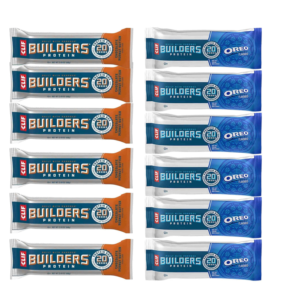 CLIF Builders Oreo bar pack, convenient post-workout snack with 20g protein.