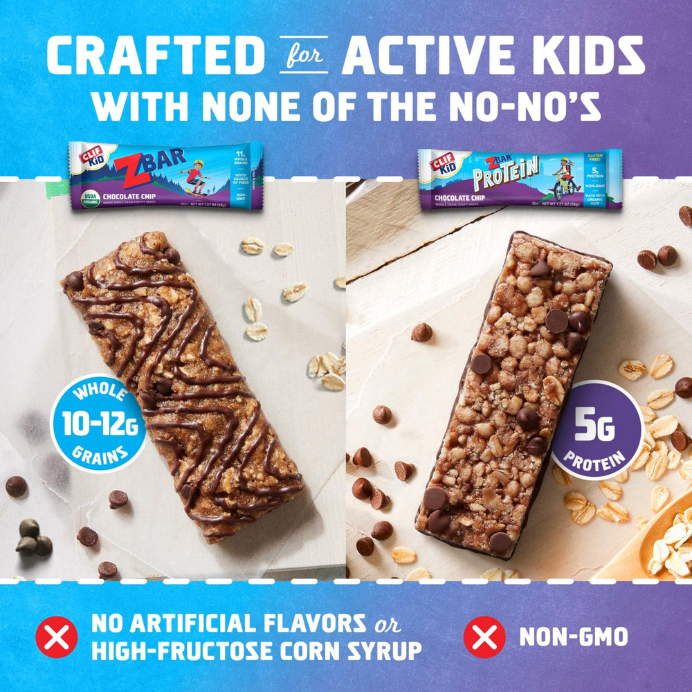 Clif Kid Zbar organic oats ingredient highlight wholesome grains for steady energy