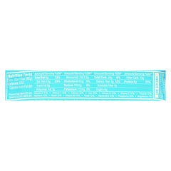 Close-up of Clif Luna Bar coconut center with chocolate coating, tropical flavor.