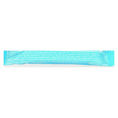 Holding a Luna Bar chocolate-dipped coconut for quick energy on-the-go.