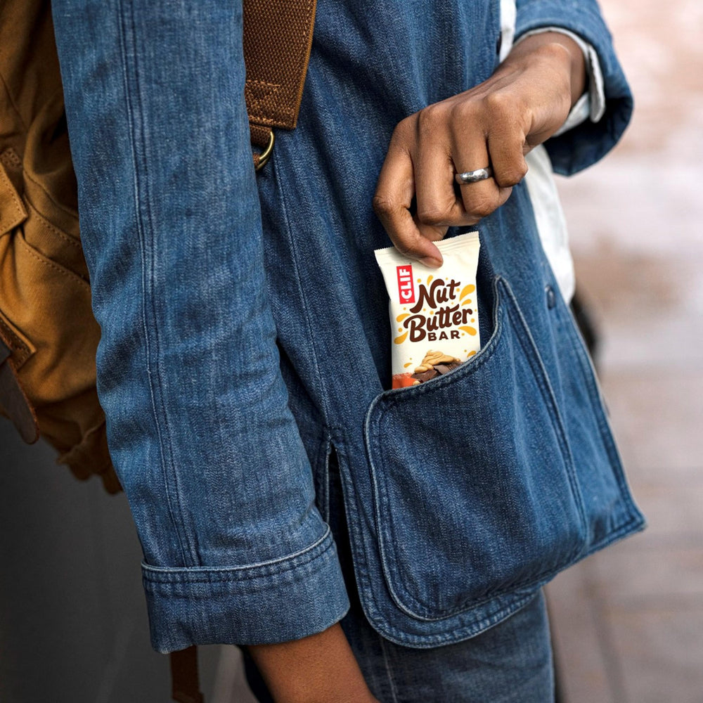 CLIF Nut Butter Bar organic and non‑GMO seal shown