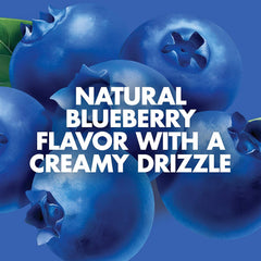 CLIF LUNA Blueberry Bliss bar close-up with blueberries and protein texture.