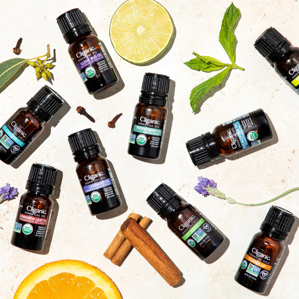 Cliganic Eucalyptus Oil natural single-ingredient formula highlighted.