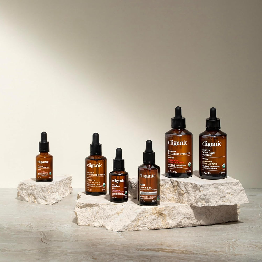 Cliganic Sleep Surrender nightstand display invites routine diffusion before bed.