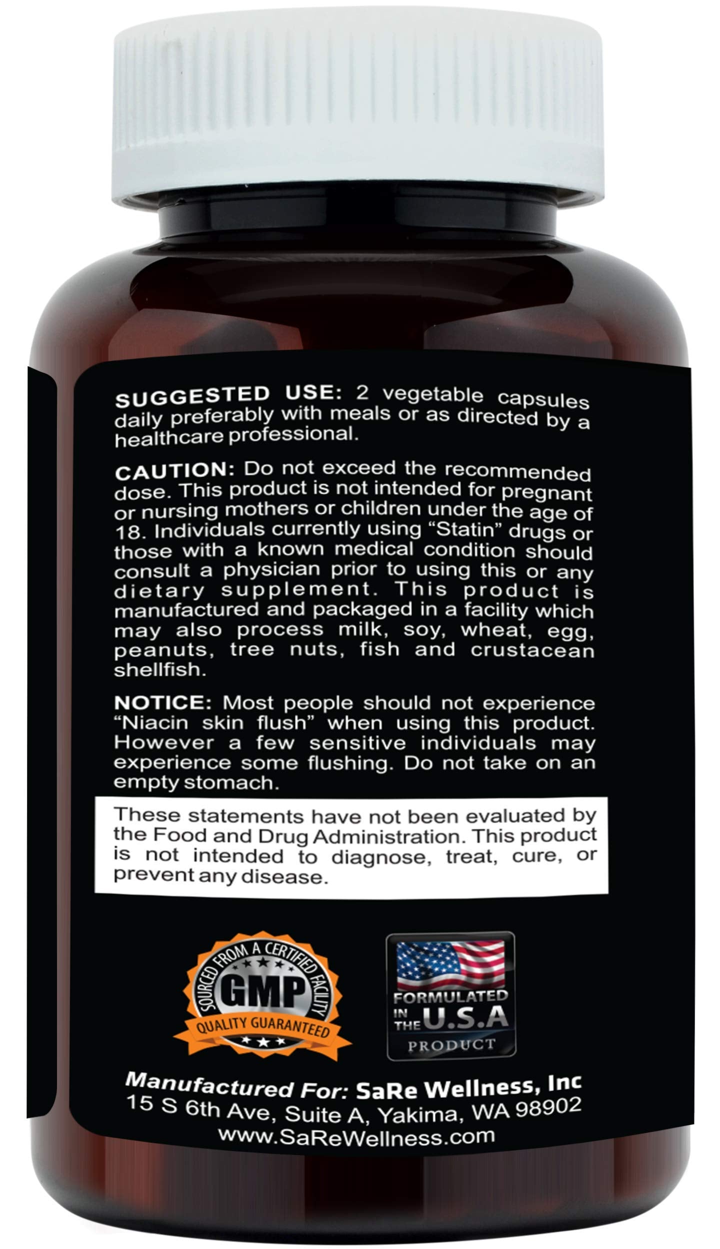 Clinical Daily Cholesterol Care Supplement ingredients bottle features guggul, garlic, niacin.