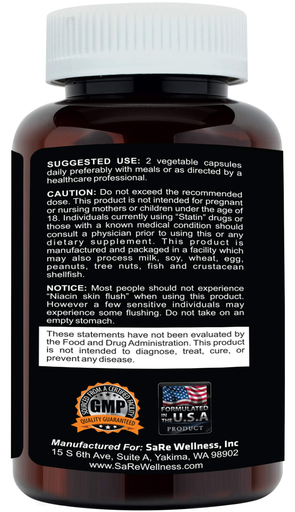 Clinical Daily Cholesterol Care Supplement ingredients bottle features guggul, garlic, niacin.