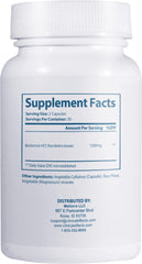 Clinical Effects Berberine HCL capsules close-up showing natural ingredients and potency