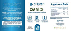 Clinical Effects Sea Moss capsules front view for daily wellness routine.