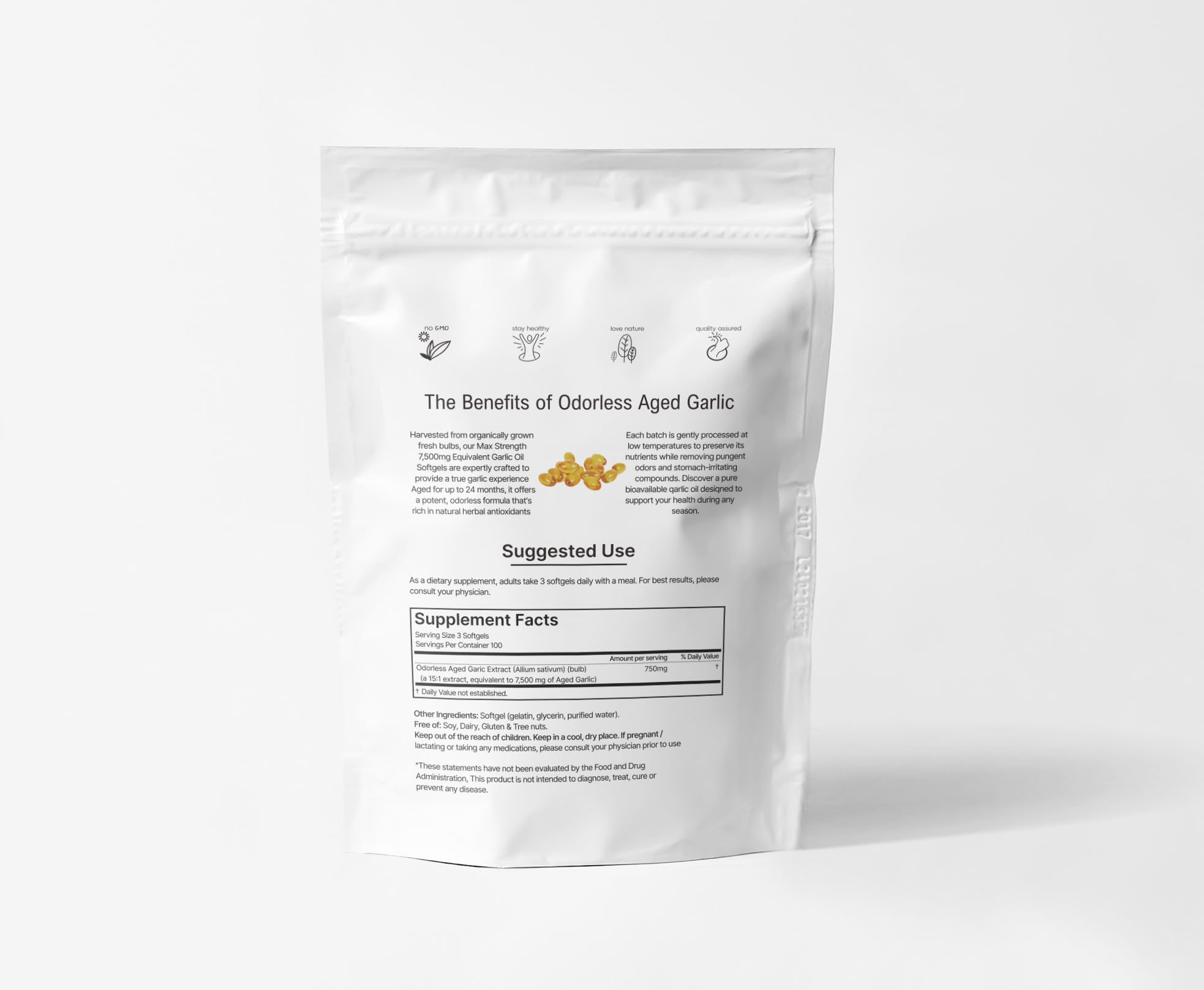 Clinivex gluten-free certification icons appeal to gluten-free dietary requirements and confidence.