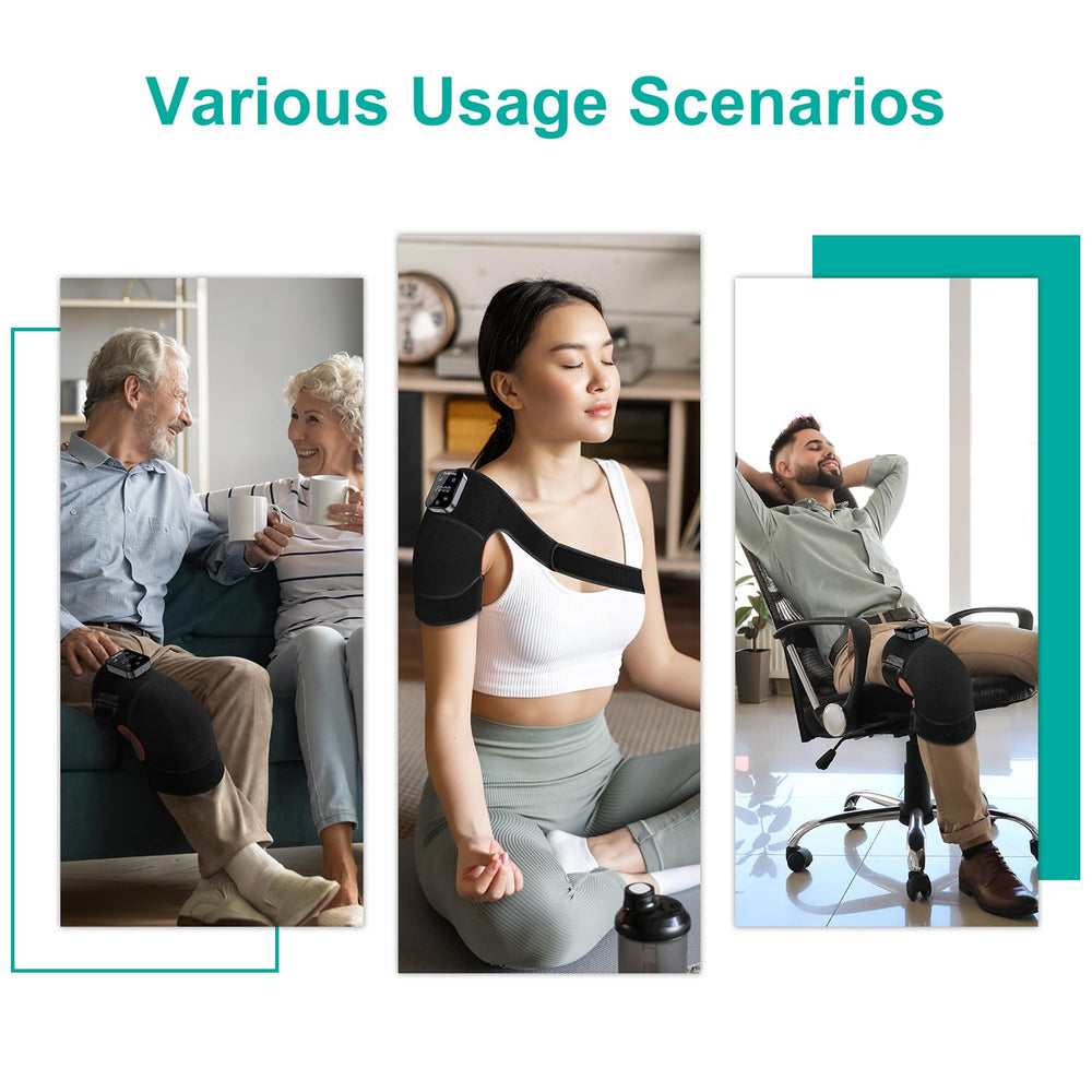 CLMTAS knee massager warranty card highlights two-year guarantee and reliable support