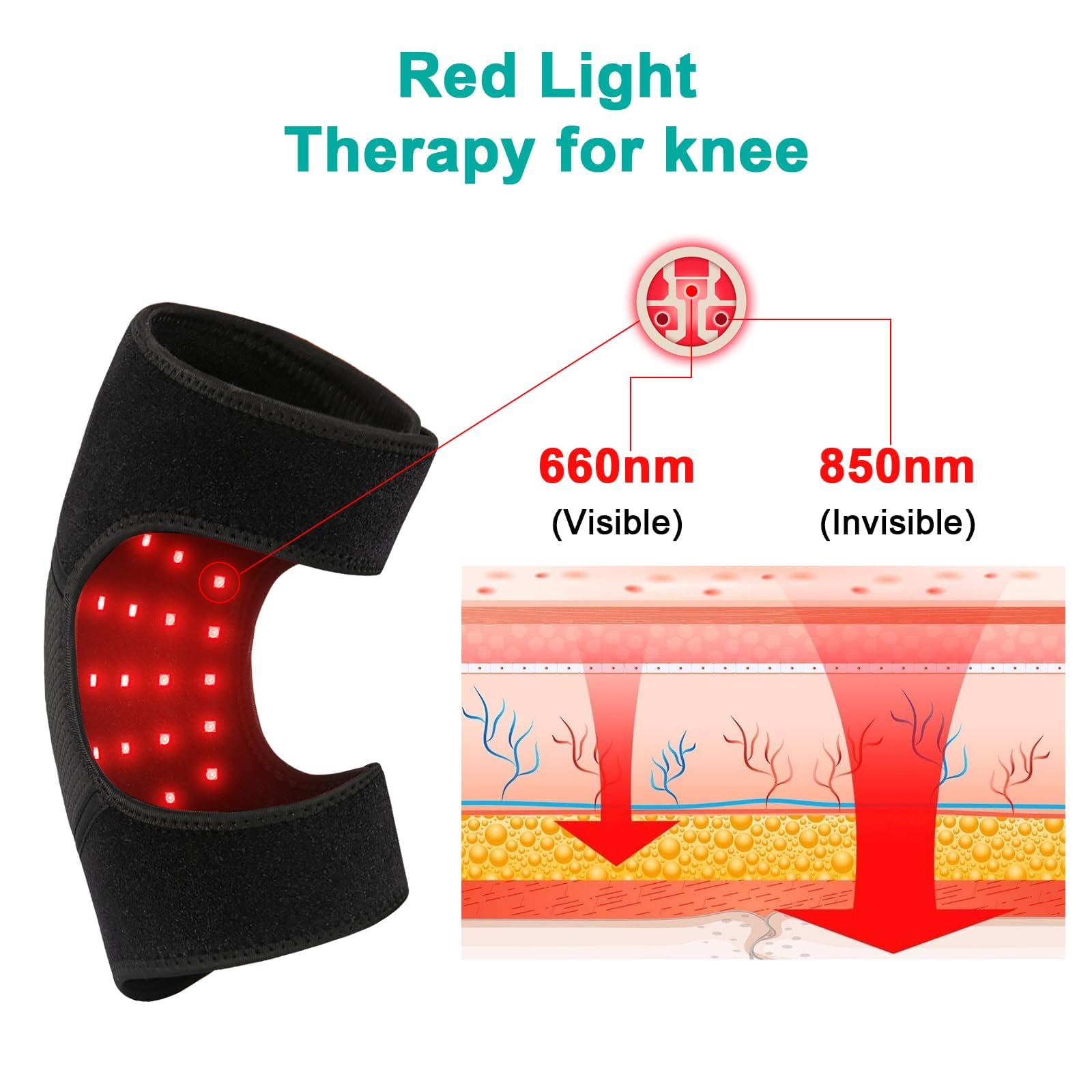 CLMTAS red light knee pad mode indicators for easy adjustment