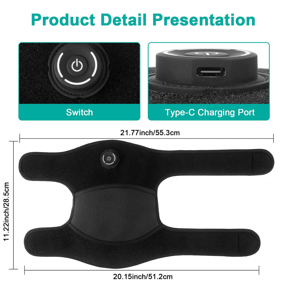 CLMTAS knee pads with 3000mAh battery for longer sessions.