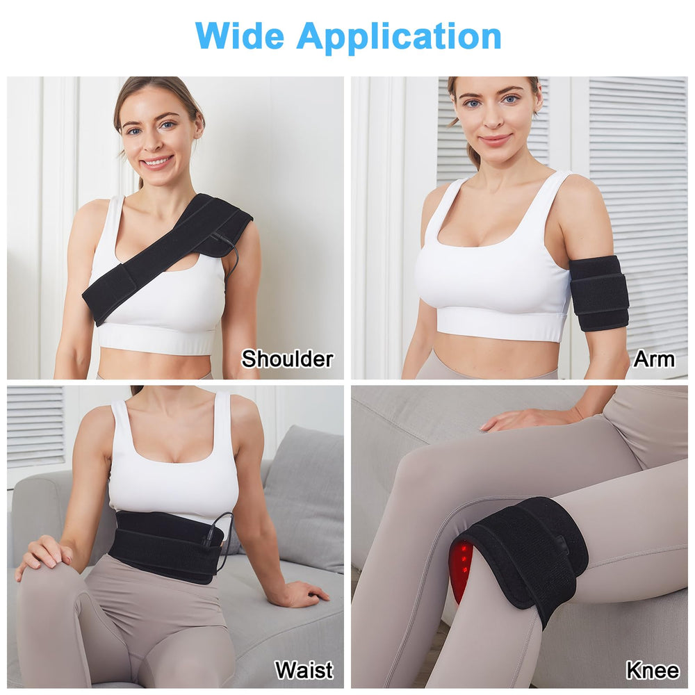 CLMTAS knee wrap use for focused treatment on joints and muscles.