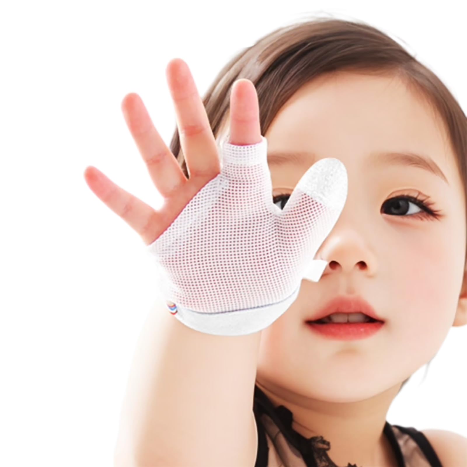 Cloverhome Thumb Sucking Guard used during sleep to prevent scratching