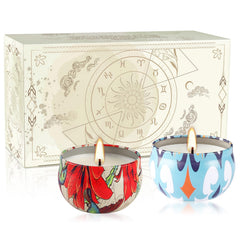 CLTNIKET Lavender round jar candle for calming ambiance