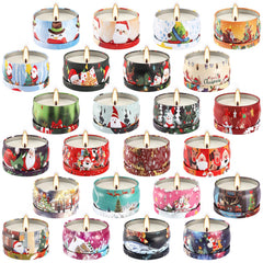 CLTNIKET vanilla scented Christmas tin candle for cozy evenings.