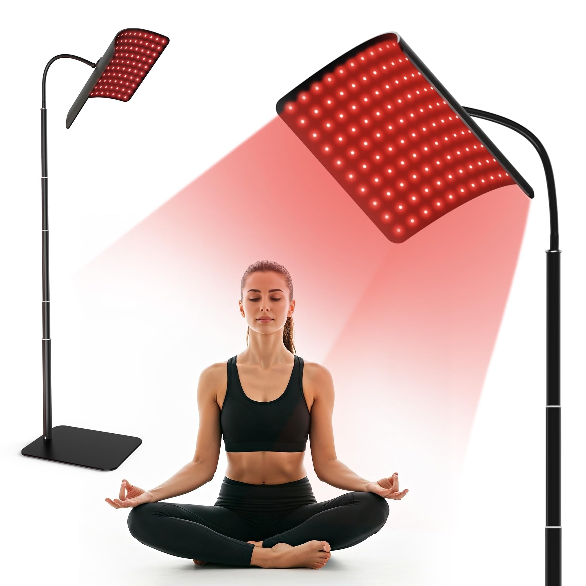 CMICE red-light therapy lamp with LED beads close-up suitable for at-home skincare sessions