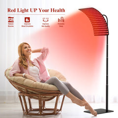 CMICE red-light therapy lamp stand with gooseneck for adjustable placement