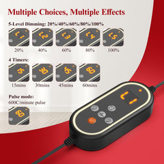 CMICE red-light therapy lamp telescopic tube for flexible height and angle