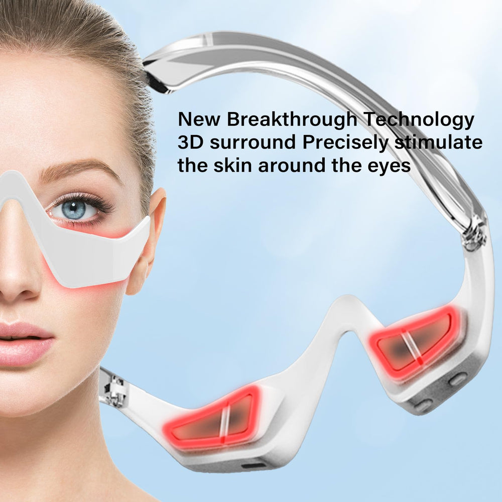 CNBHEABY red light therapy technology for under-eye use.