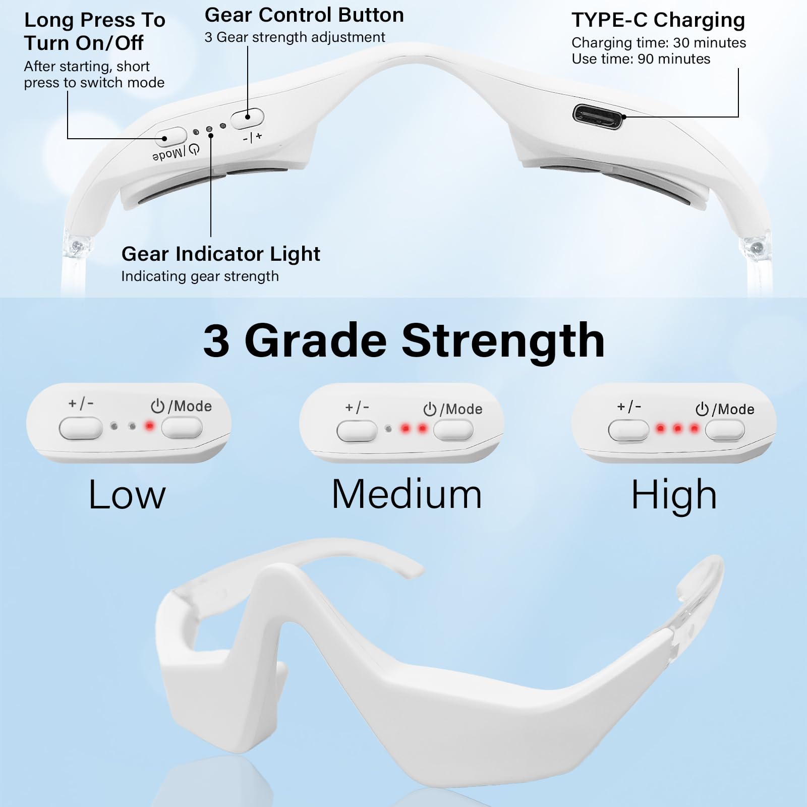 CNBHEABY portable eye care device ideal for quick breaks at work.