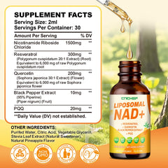CNCHEF NAD with resveratrol and quercetin, a synergistic blend.