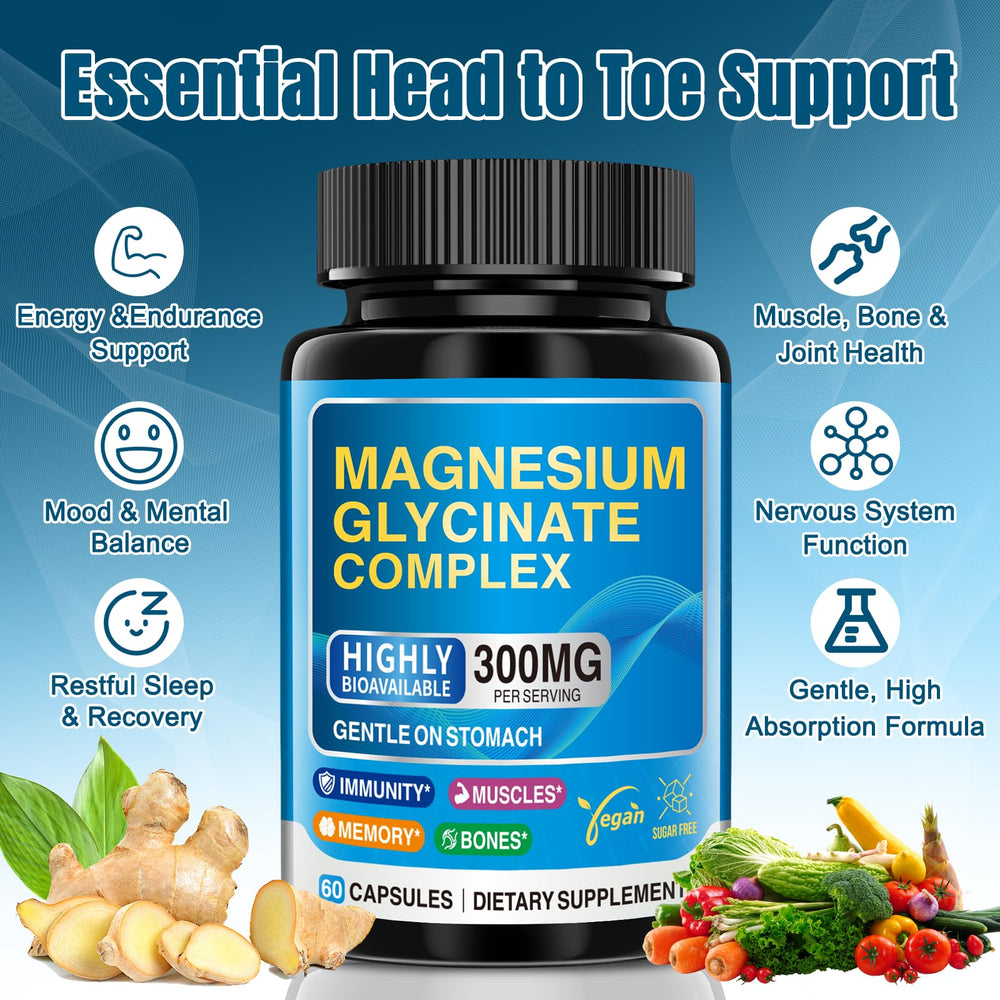 CNFHDI magnesium glycinate supports restorative sleep and relaxation.