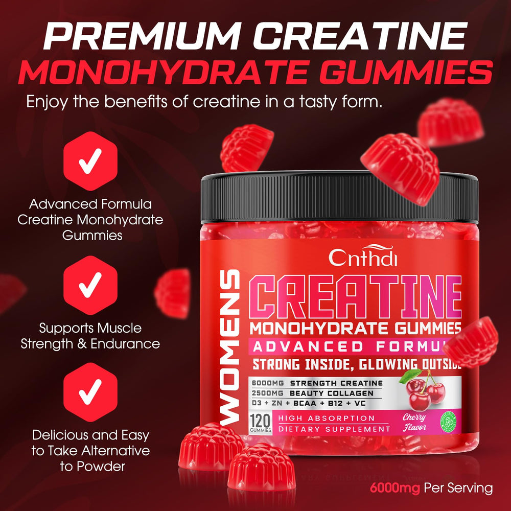 Close-up of cherry-flavored gummies emphasizing tasty texture.