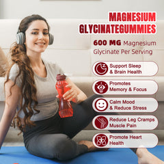 CNFHDI magnesium glycinate gummies adults dosing scene for convenient nightly routine.