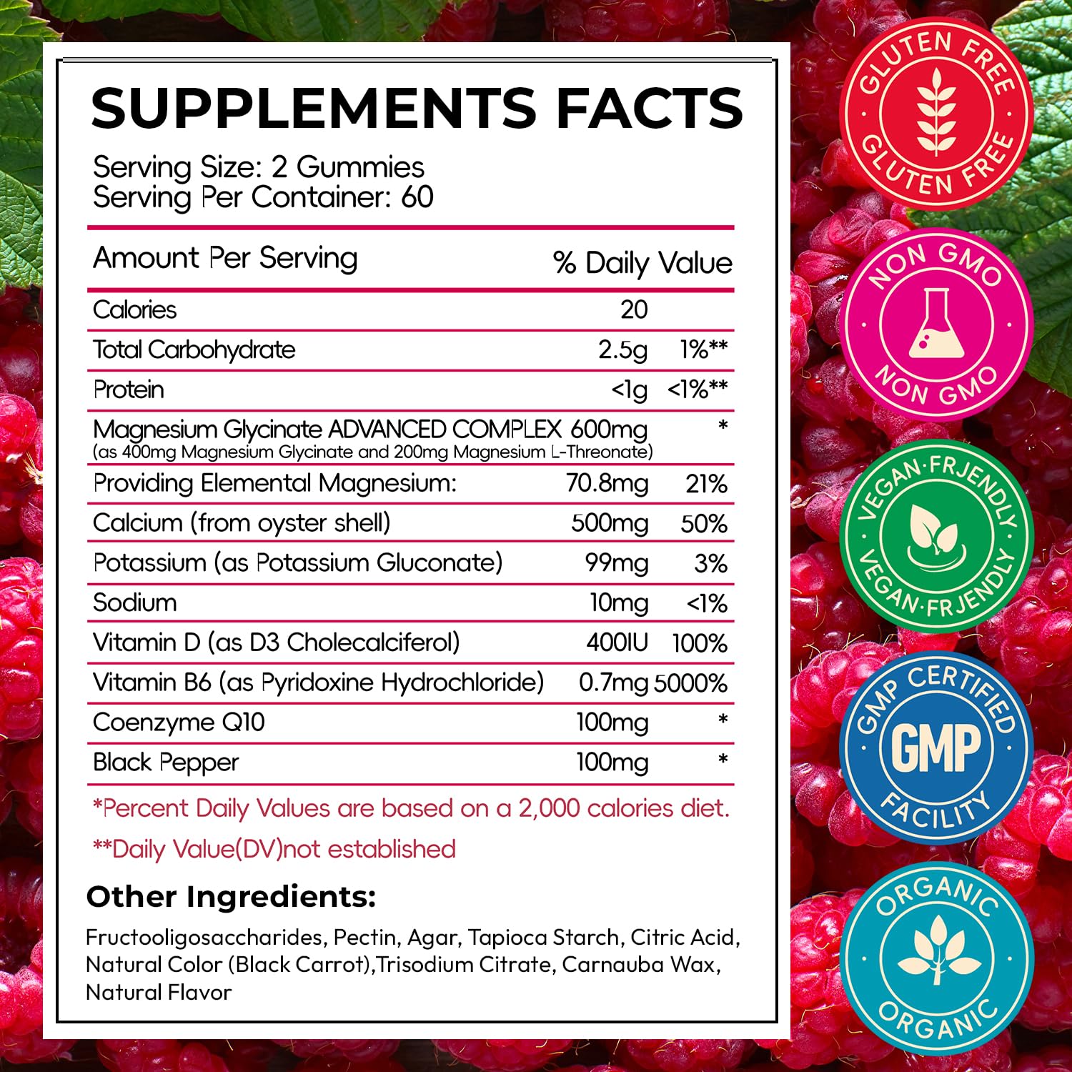 CNFHDI gummies close-up raspberry flavor highlighting vegan sugar-free formula.
