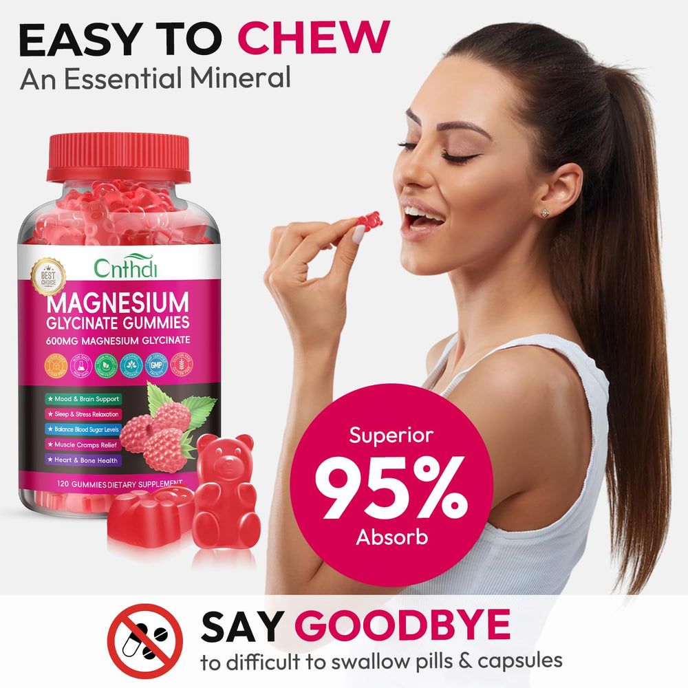 CNFHDI Magnesium Gummies dosage guide indicates two gummies daily