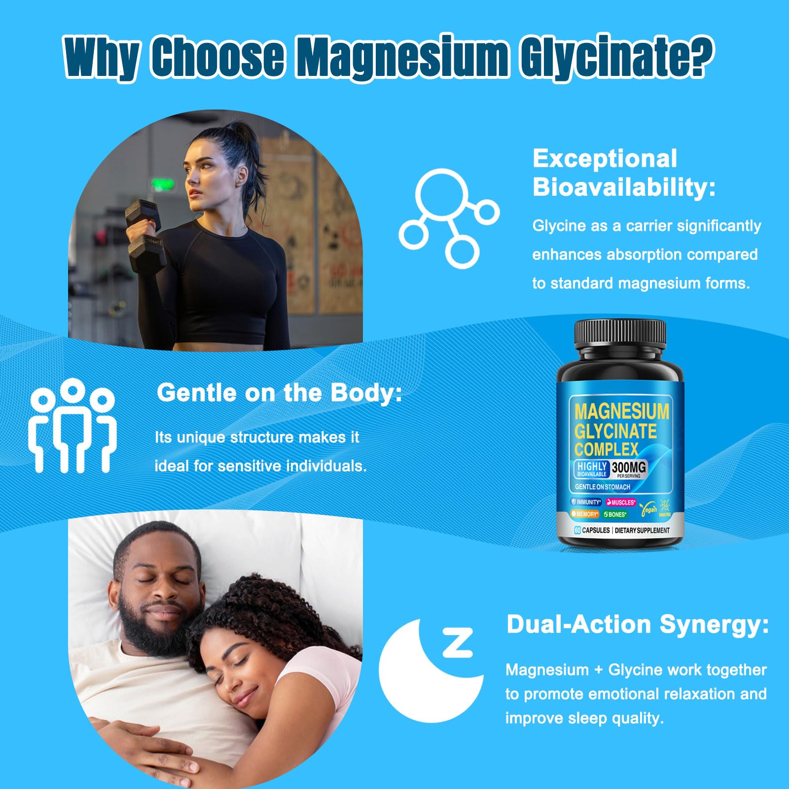CNFHDI magnesium glycinate vegan non-GMO symbols signaling clean supplement