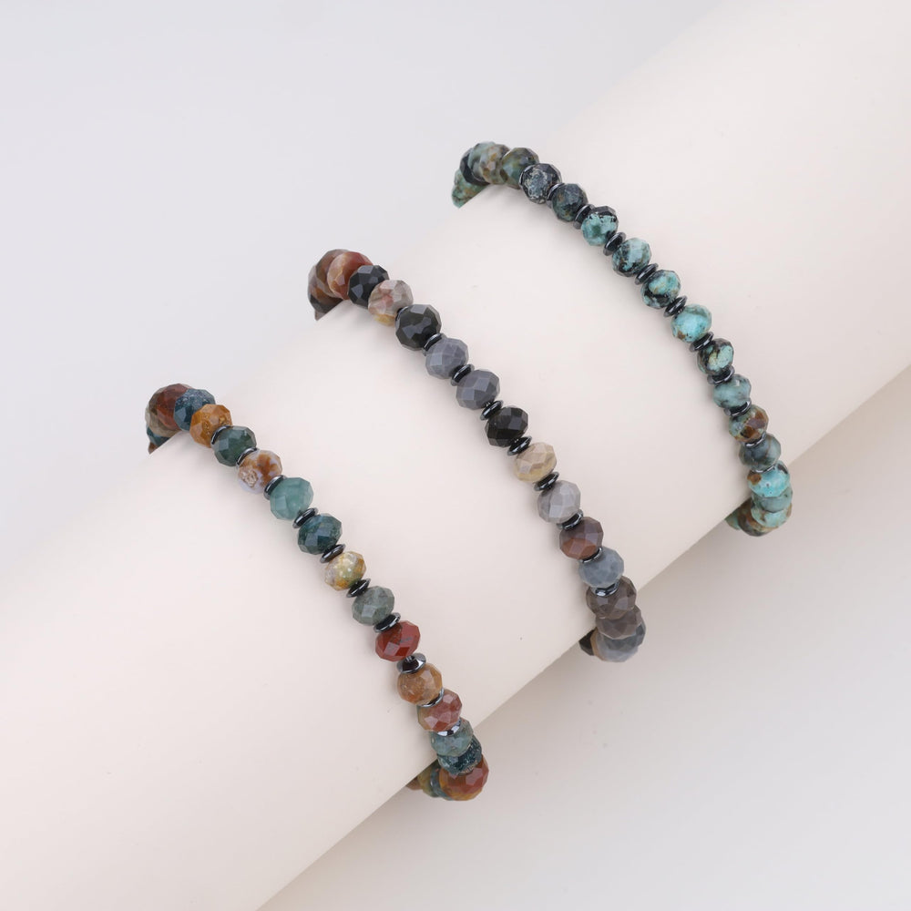 COAI Hematite Indian Agate bracelet packaging indicating gift-ready box