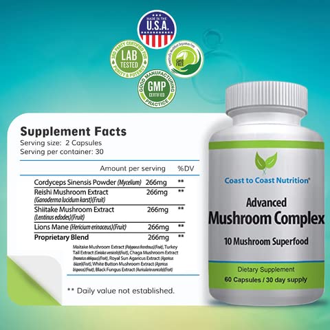 Coast to Coast Nutrition bottle showing USA-made in a cGMP facility for quality.