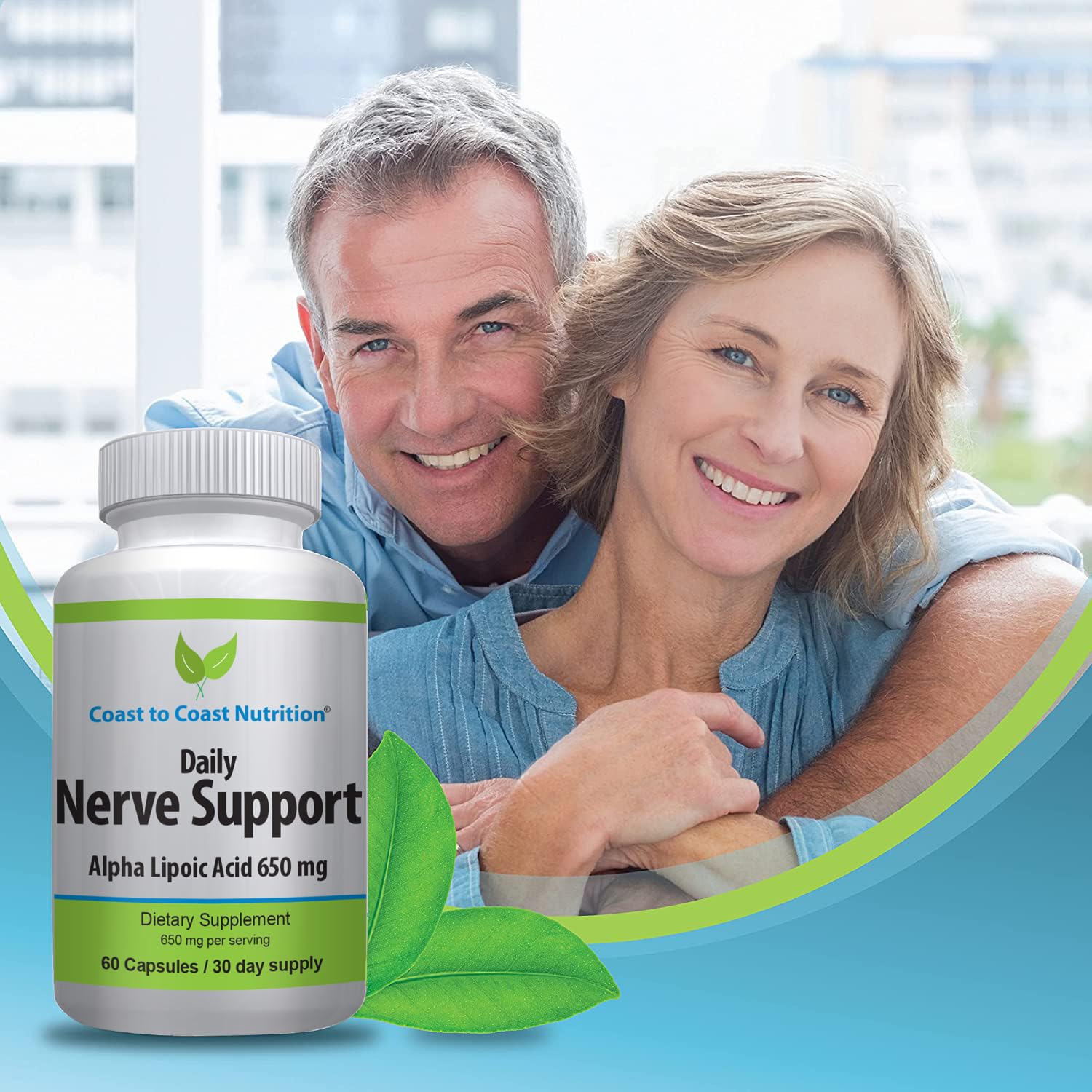 Coast to Coast Nutrition two capsules daily for nerve support